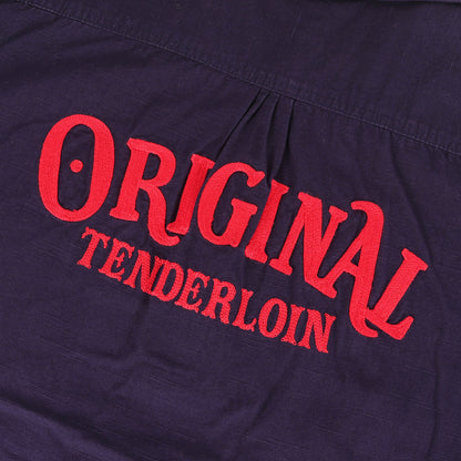 オーバル パッチ バック チェーン ロゴ 刺繍 ポプリン シャツ (T-WORK shirt)