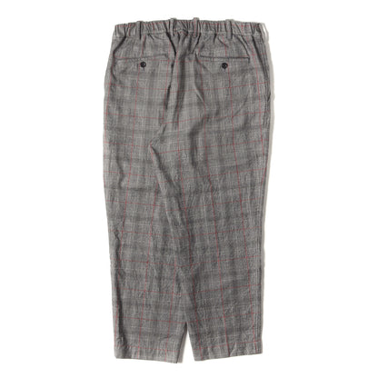 グレンチェック ワンタック テーパード スラックス パンツ (Marzotto Classic Slacks)