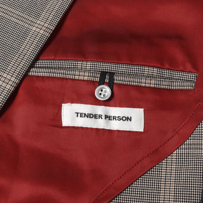 グレンチェック アシンメトリー インサイドアウト 3B チェスターコート