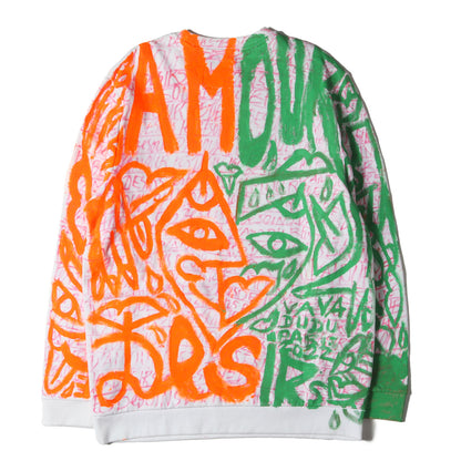 グラフィック ハンドペイント スウェット トレーナー