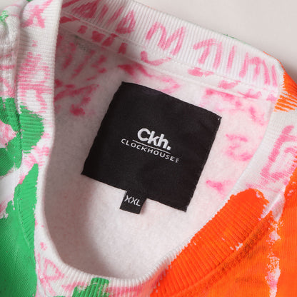 グラフィック ハンドペイント スウェット トレーナー