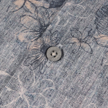 フラワー プリント ループボタンダウン ドレスシャツ / MADE IN JAPAN
