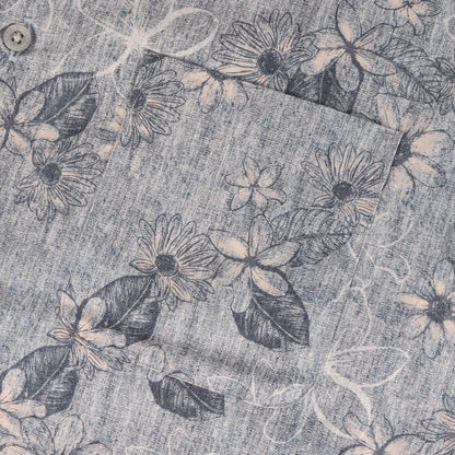 フラワー プリント ループボタンダウン ドレスシャツ / MADE IN JAPAN