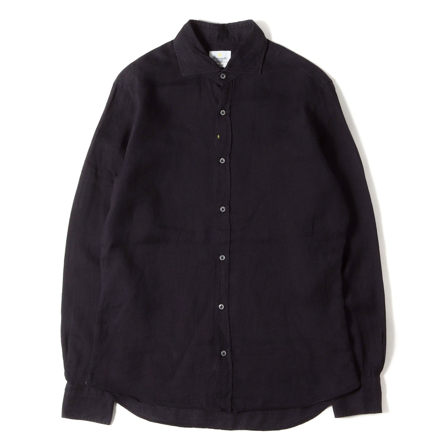 ホリゾンタルカラー リネン ドレスシャツ / MADE IN ITALY