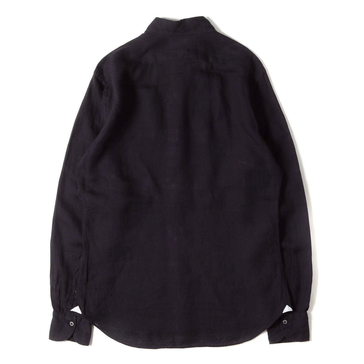 ホリゾンタルカラー リネン ドレスシャツ / MADE IN ITALY