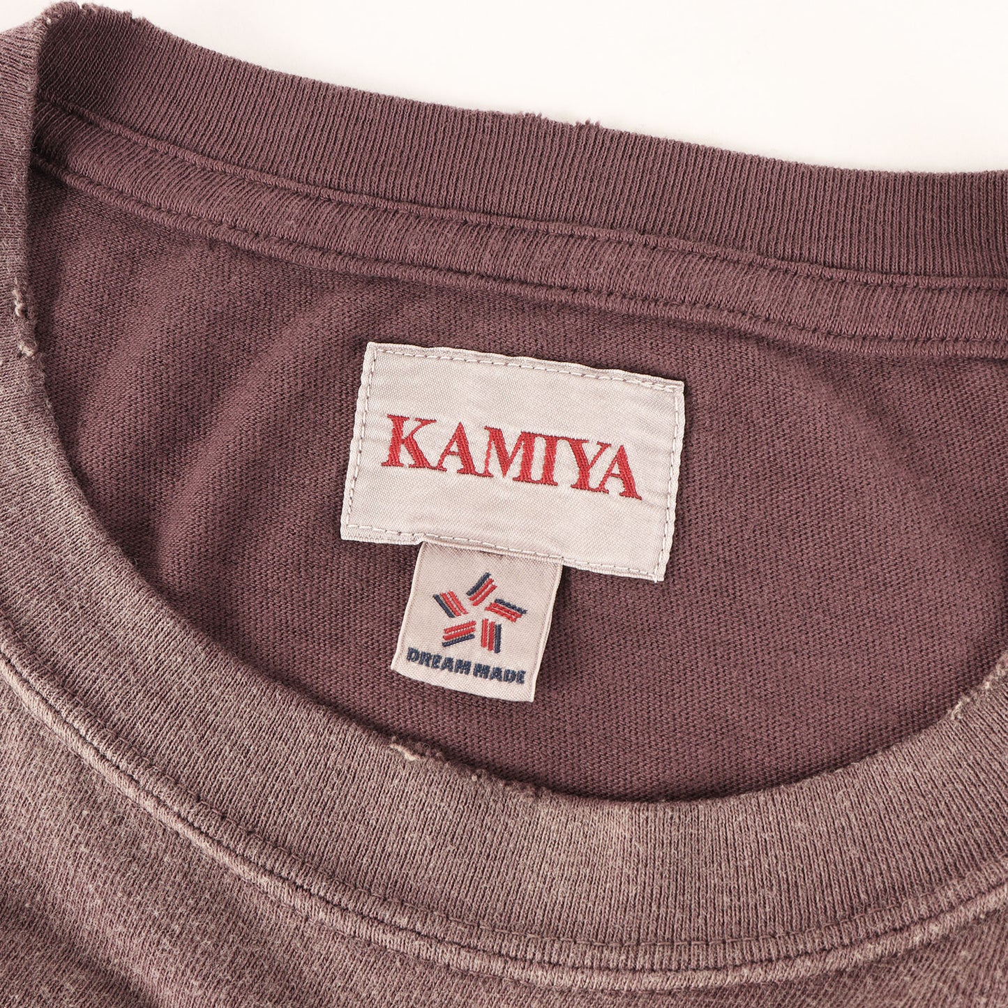 25SS ヴィンテージ加工 グラフィック Tシャツ (KMY WOLF Distressed Tee)