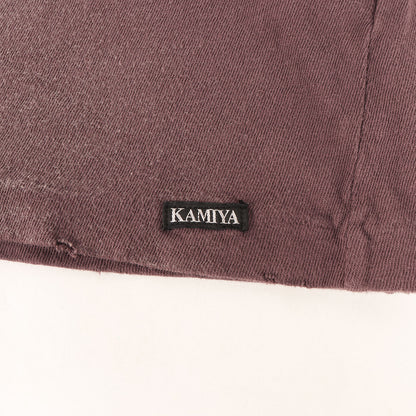 25SS ヴィンテージ加工 グラフィック Tシャツ (KMY WOLF Distressed Tee)