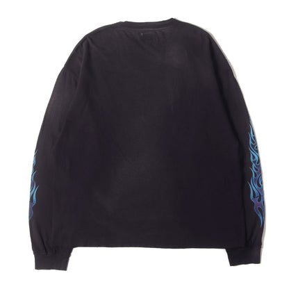 25SS グラフィック ロングスリーブ Tシャツ (KMY-FIRE Distressed L/S Tee)