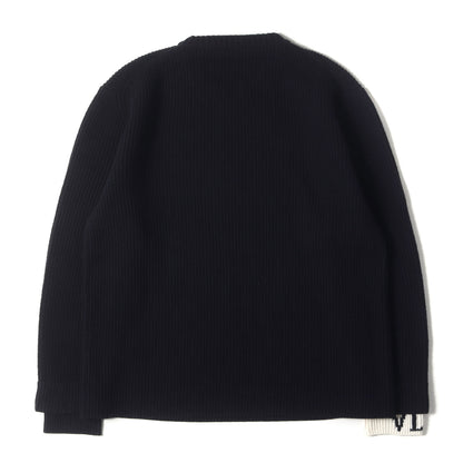 21AW ロゴジャガード レイヤード ニット セーター / MADE IN ITALY