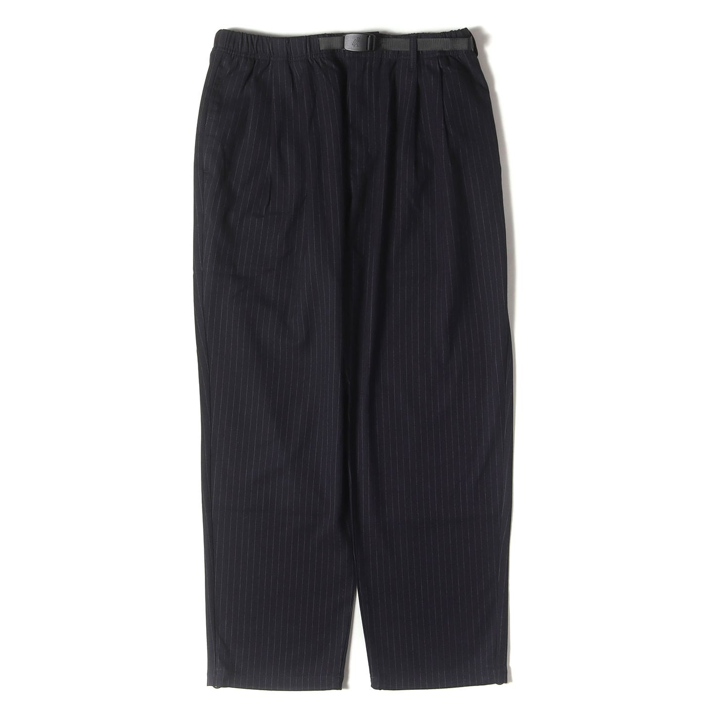 ベルテッド ストライプ ツータック ストレッチ テーパード クライミング パンツ