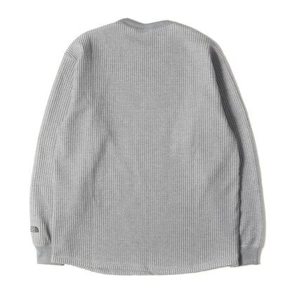 24AW ロングスリーブ ウォーム ワッフルクルー カットソー