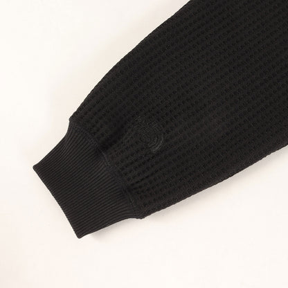 24AW ロングスリーブ ウォーム ワッフルクルー カットソー