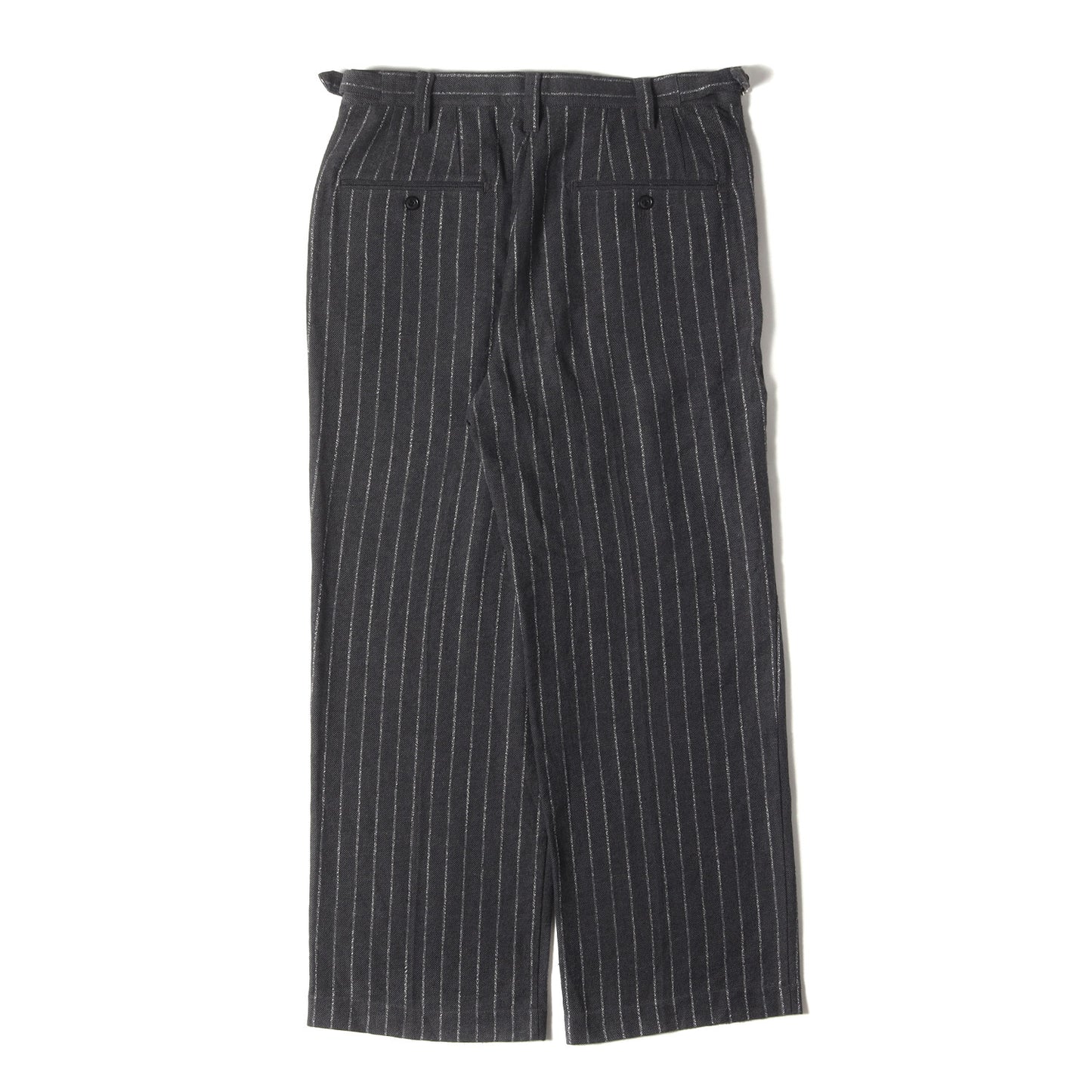 24AW チョークストライプ ワンタック ワイド トラウザー スラックス / Cafissi