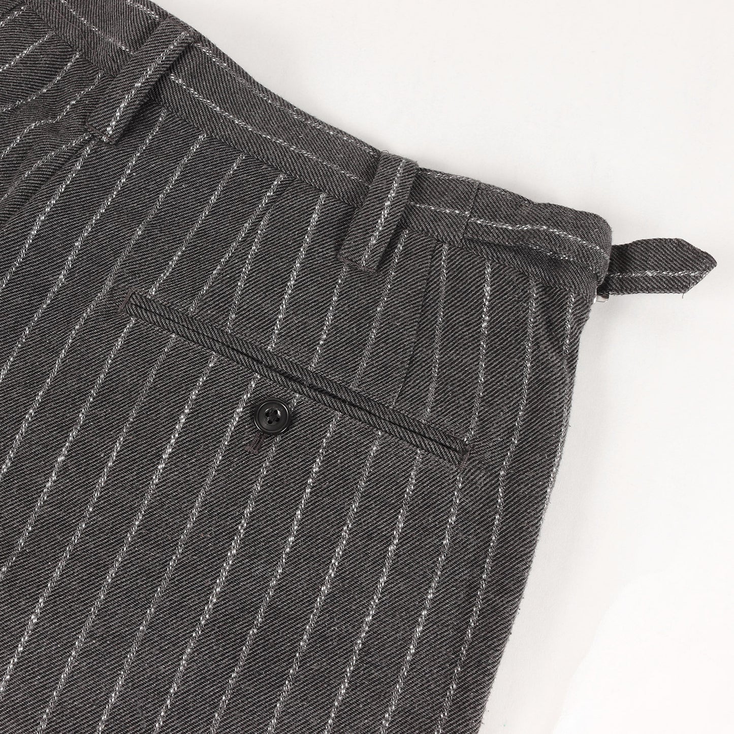 24AW チョークストライプ ワンタック ワイド トラウザー スラックス / Cafissi