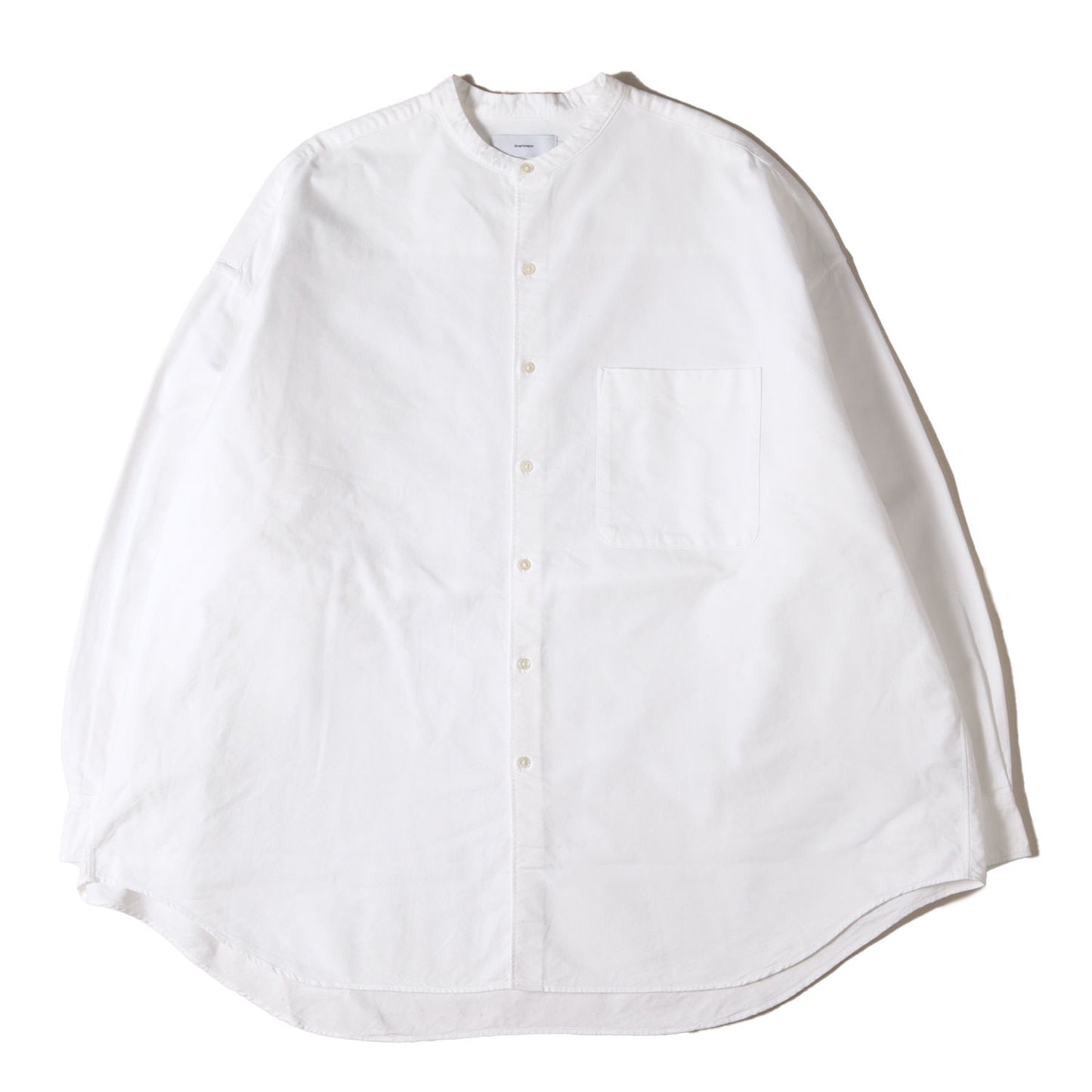22AW バンドカラー オーバーサイズ オックスフォード シャツ (Oxford Oversized Band Collar Shirt)