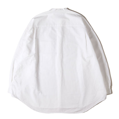 22AW バンドカラー オーバーサイズ オックスフォード シャツ (Oxford Oversized Band Collar Shirt)