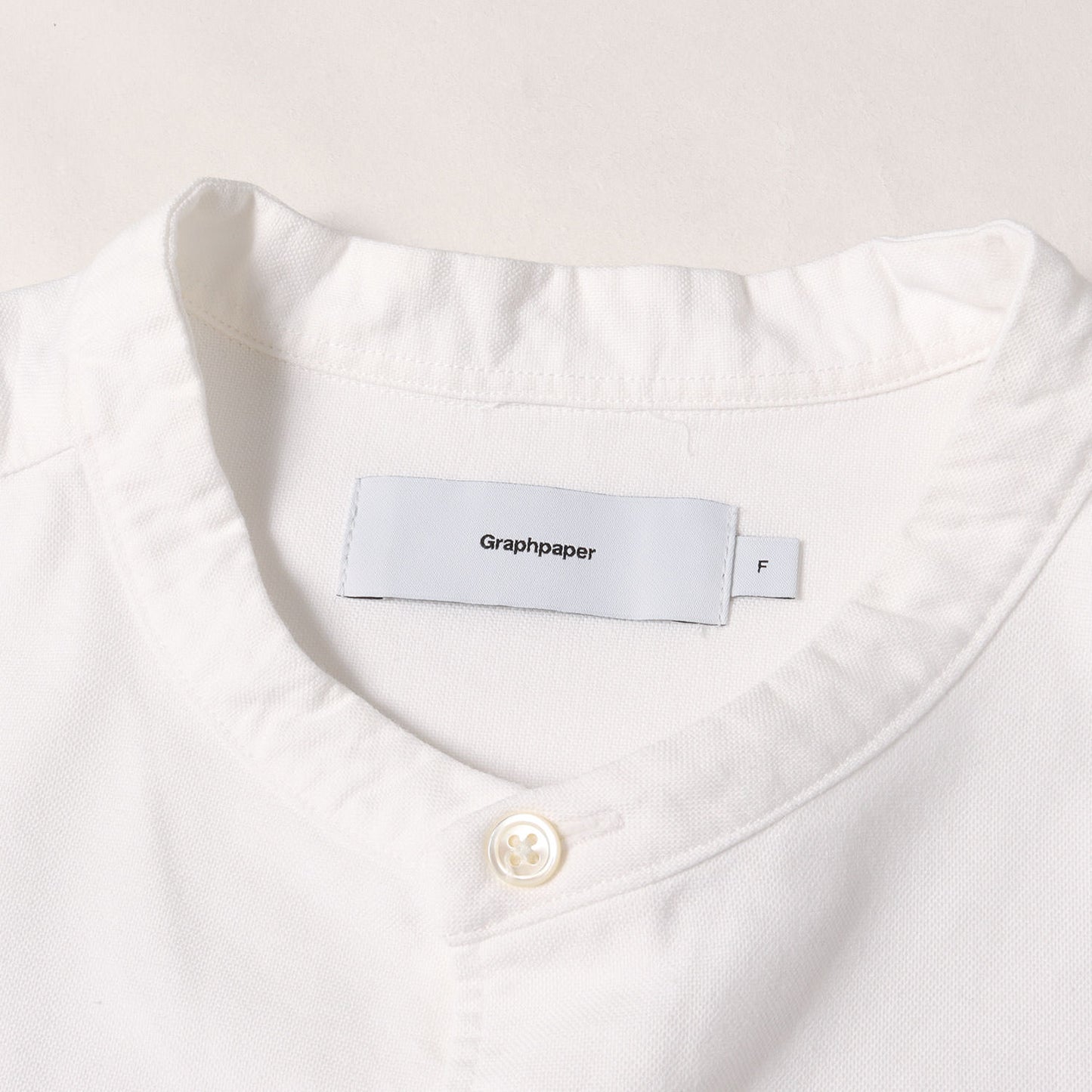 22AW バンドカラー オーバーサイズ オックスフォード シャツ (Oxford Oversized Band Collar Shirt)