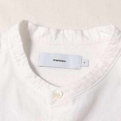 22AW バンドカラー オーバーサイズ オックスフォード シャツ (Oxford Oversized Band Collar Shirt)