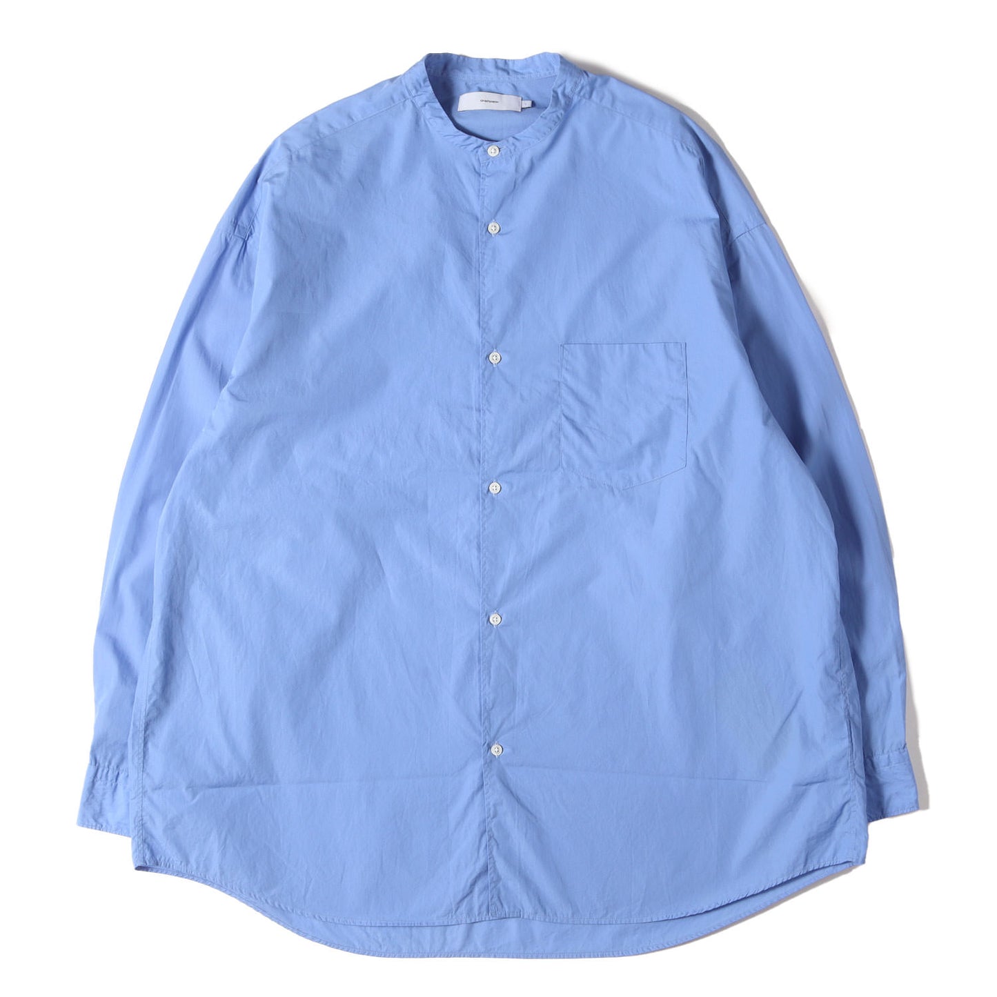 24SS バンドカラー オーバーサイズ ブロード シャツ (Broad L/S Oversized Band Collar Shirt)