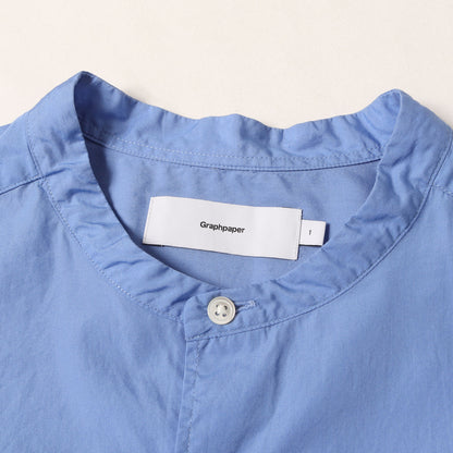 24SS バンドカラー オーバーサイズ ブロード シャツ (Broad L/S Oversized Band Collar Shirt)