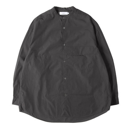22SS バンドカラー オーバーサイズ ブロード シャツ (Broad L/S Oversized Band Collar Shirt)