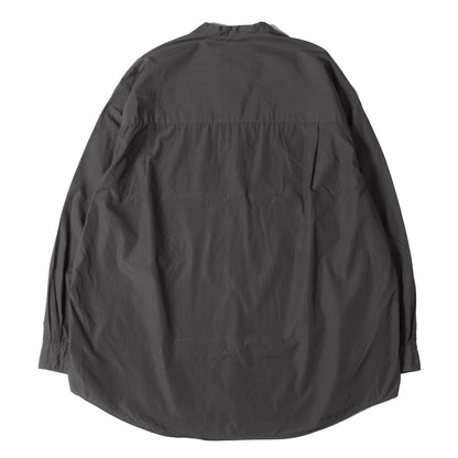 22SS バンドカラー オーバーサイズ ブロード シャツ (Broad L/S Oversized Band Collar Shirt)