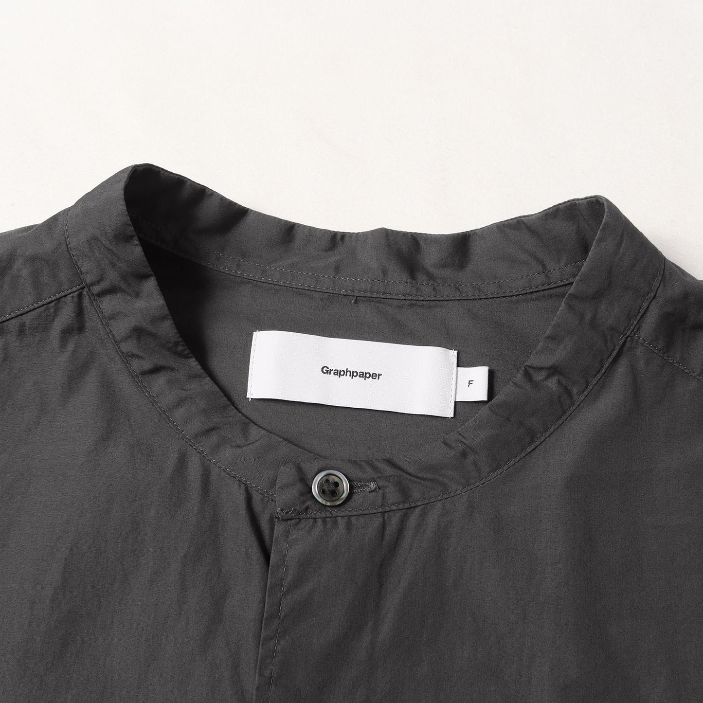 22SS バンドカラー オーバーサイズ ブロード シャツ (Broad L/S Oversized Band Collar Shirt)