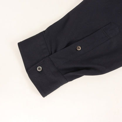 23AW オックスフォード ピケジャージ バンドカラー シャツ (Oxford Pique Jersey L/S Oversized Band Collar Shirt)