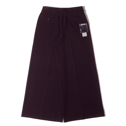 25AW エステルサージ ワイド フレア トラウザー スラックス パンツ (ESTER SERGE WIDE FLARE SLACKS)