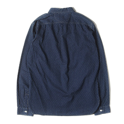スタードット インディゴ オックスフォード シャツ
