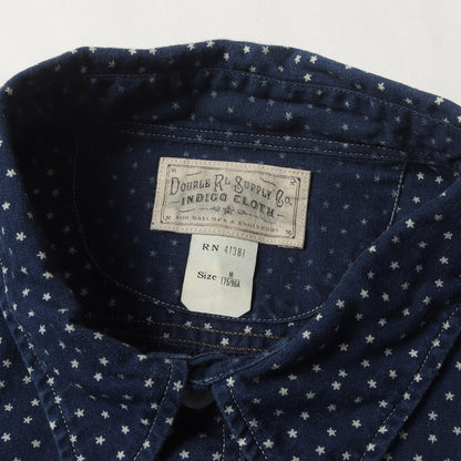 スタードット インディゴ オックスフォード シャツ