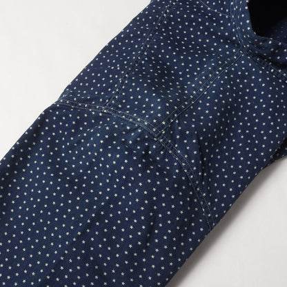 スタードット インディゴ オックスフォード シャツ