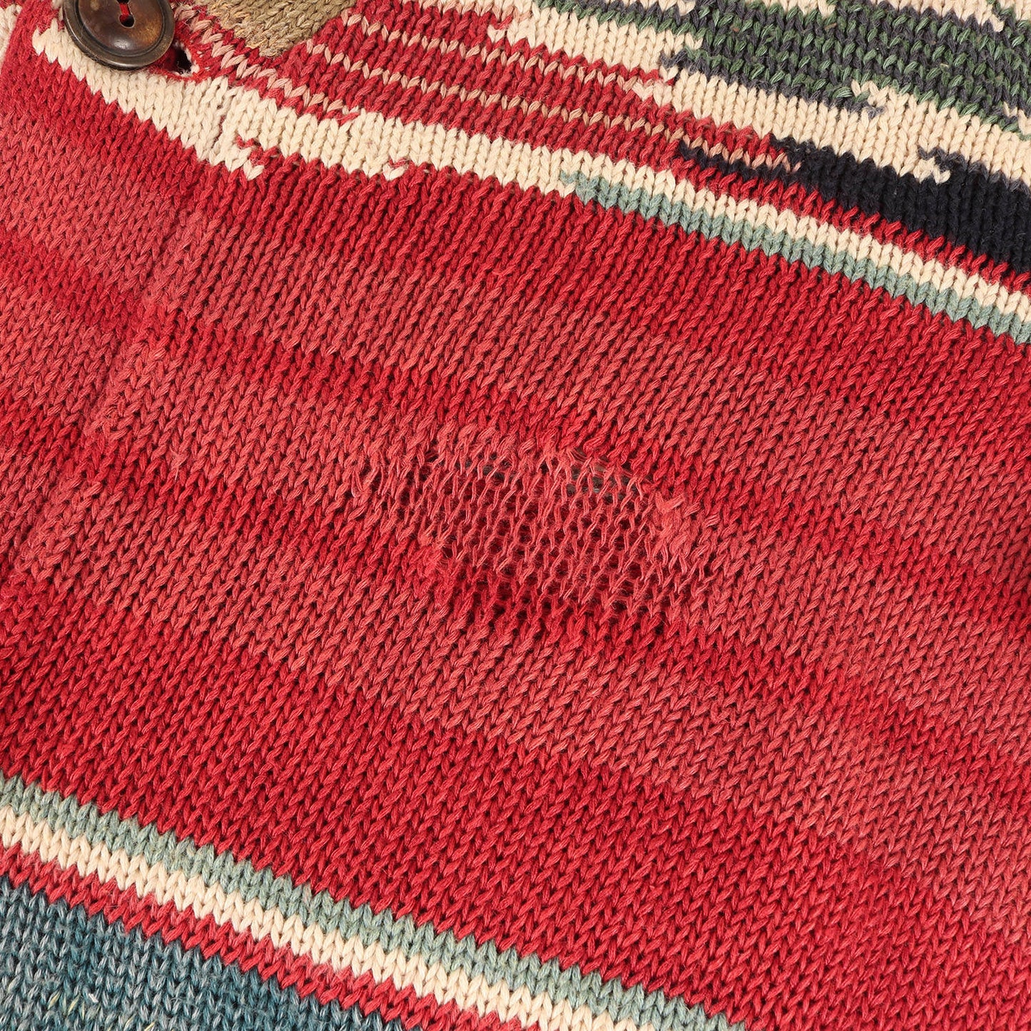 ヴィンテージ加工 ネイティブ ボーダー ショール カーディガン / EXCLUSIVE OF DECORATION