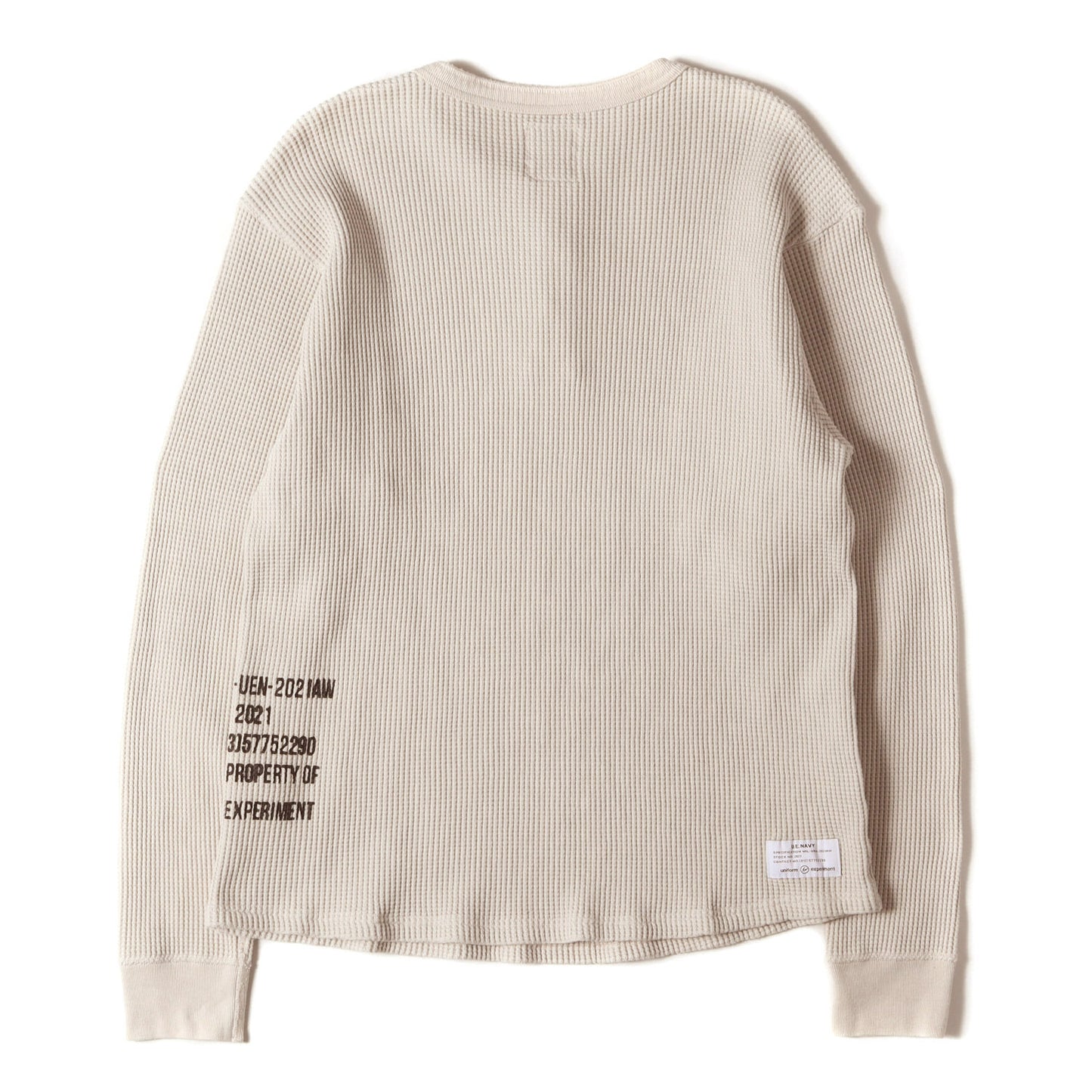 ヘンリーネック ワッフル カットソー (WAFFLE HENLEY NECK CUT&SEWN)