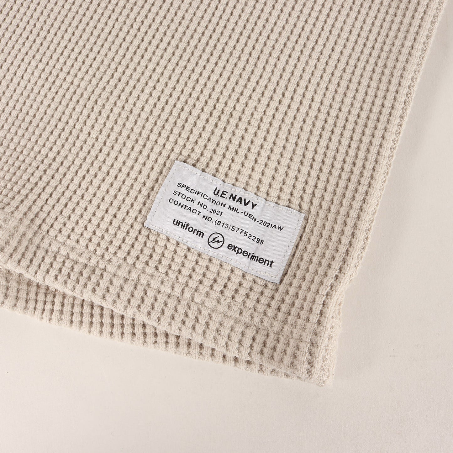 ヘンリーネック ワッフル カットソー (WAFFLE HENLEY NECK CUT&SEWN)