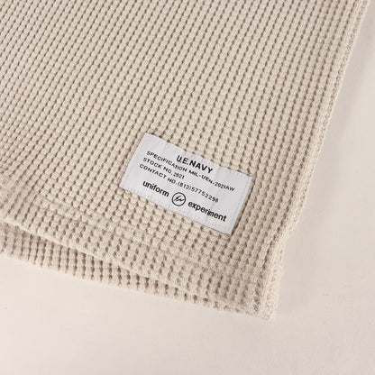 ヘンリーネック ワッフル カットソー (WAFFLE HENLEY NECK CUT&SEWN)