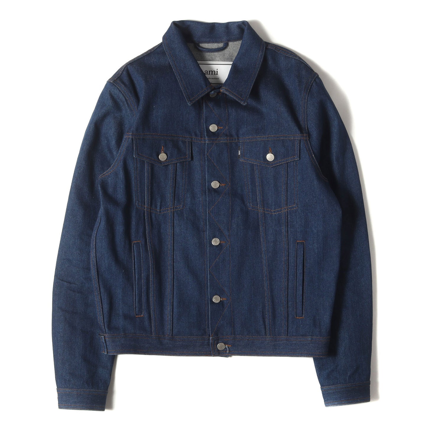 ロゴ ワッペン 刺繍 デニム トラッカー ジャケット