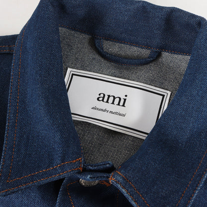 ロゴ ワッペン 刺繍 デニム トラッカー ジャケット