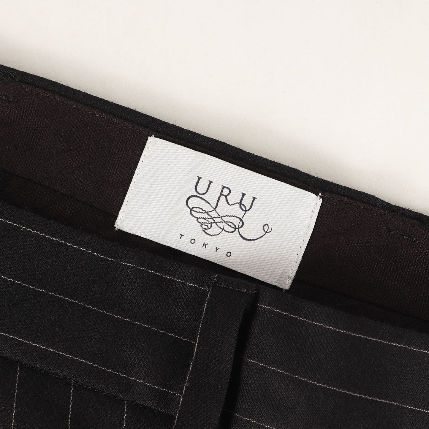22AW ワンタック ピンストライプ ウール トラウザー スラックス (WOOL STRIPE 1 TUCK PANTS)