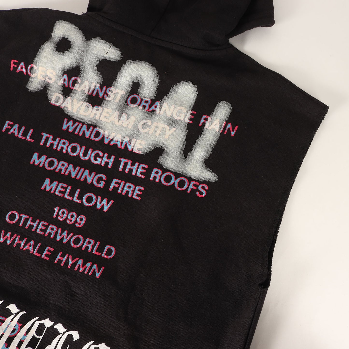 グラフィック スリーブレス ヘビーウェイト スウェット パーカー