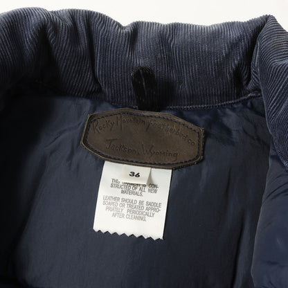× Rocky Mountain Featherbed レザー ウエスタンヨーク デニム ダウンベスト