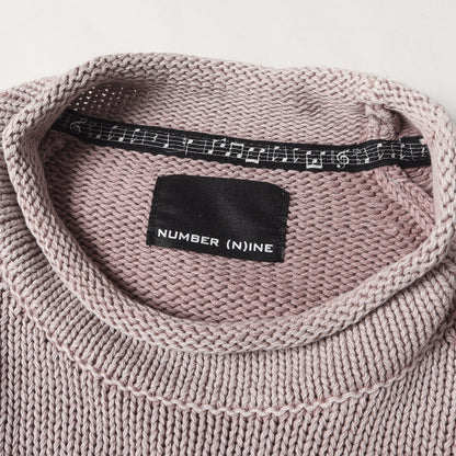 23SS フェード グランジ コットン ニット セーター (ACID WASH RIPPED KNIT PULLOVER)