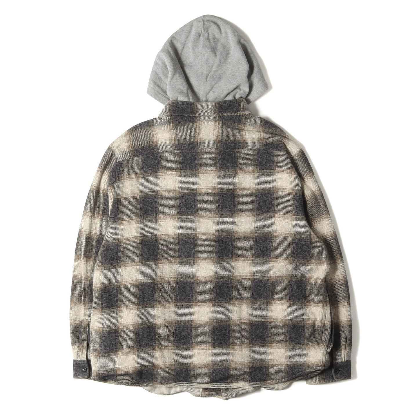 22AW スウェット フード付き ネルシャツ JKT (J・J)