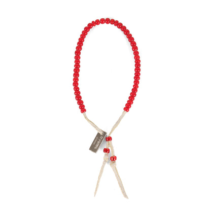 25AW ロゴプレート ビーズ ブレスレット (Glass Beaded Bracelet)