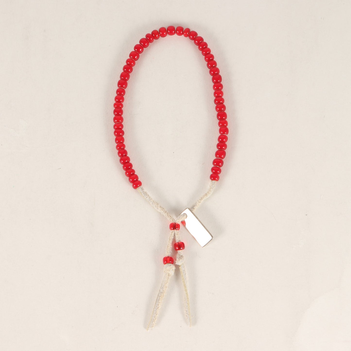 25AW ロゴプレート ビーズ ブレスレット (Glass Beaded Bracelet)