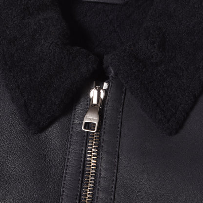 ダブルジップ ムートン ジャケット
