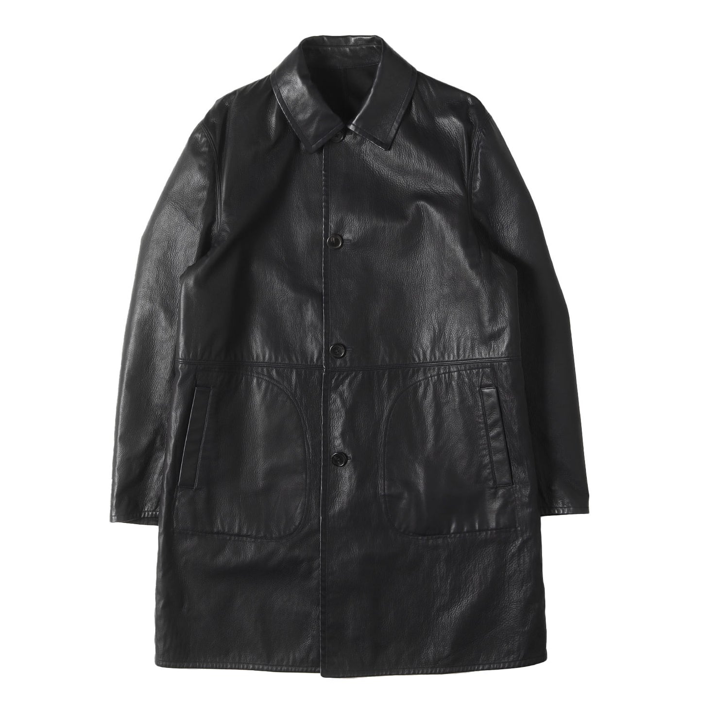 リバーシブル ディアスキンレザー カーコート