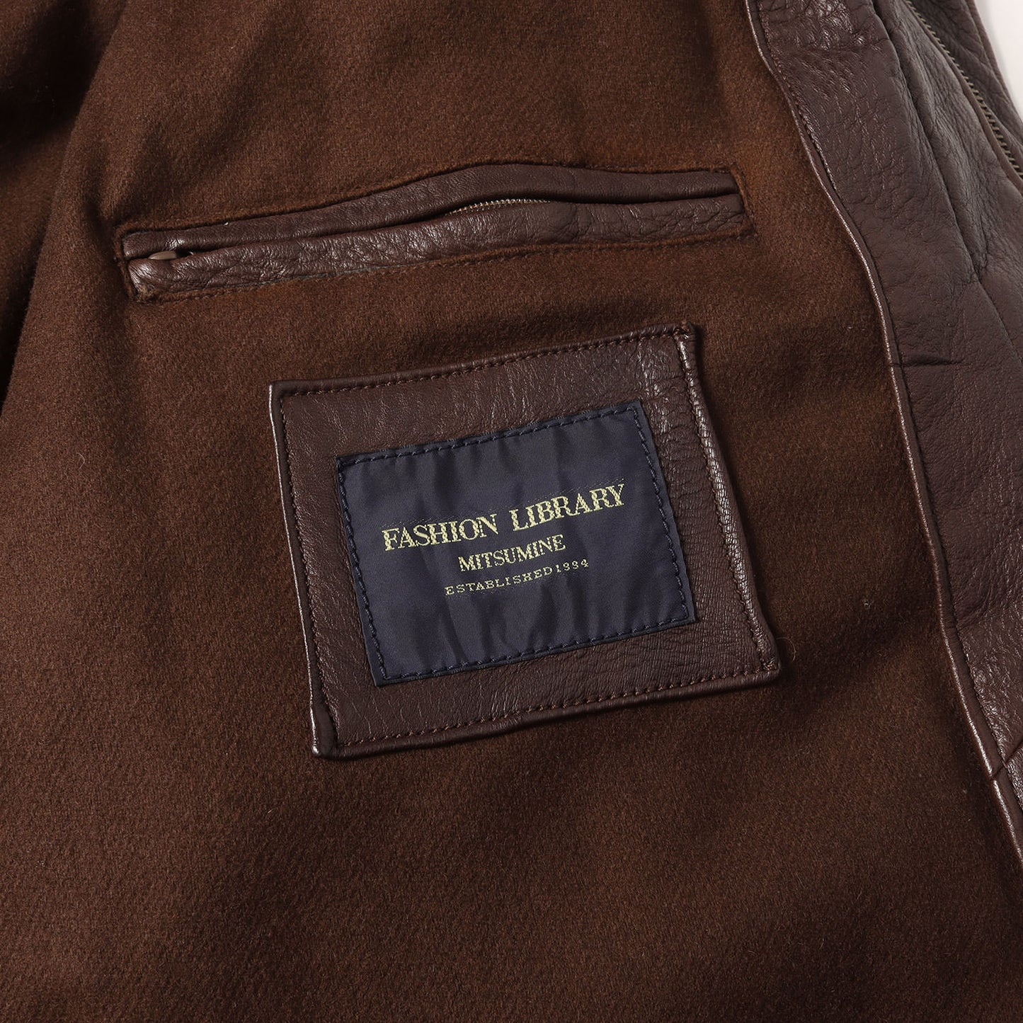 HEITORN シープレザー ジップアップ ブルゾン