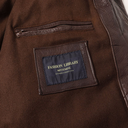 HEITORN シープレザー ジップアップ ブルゾン