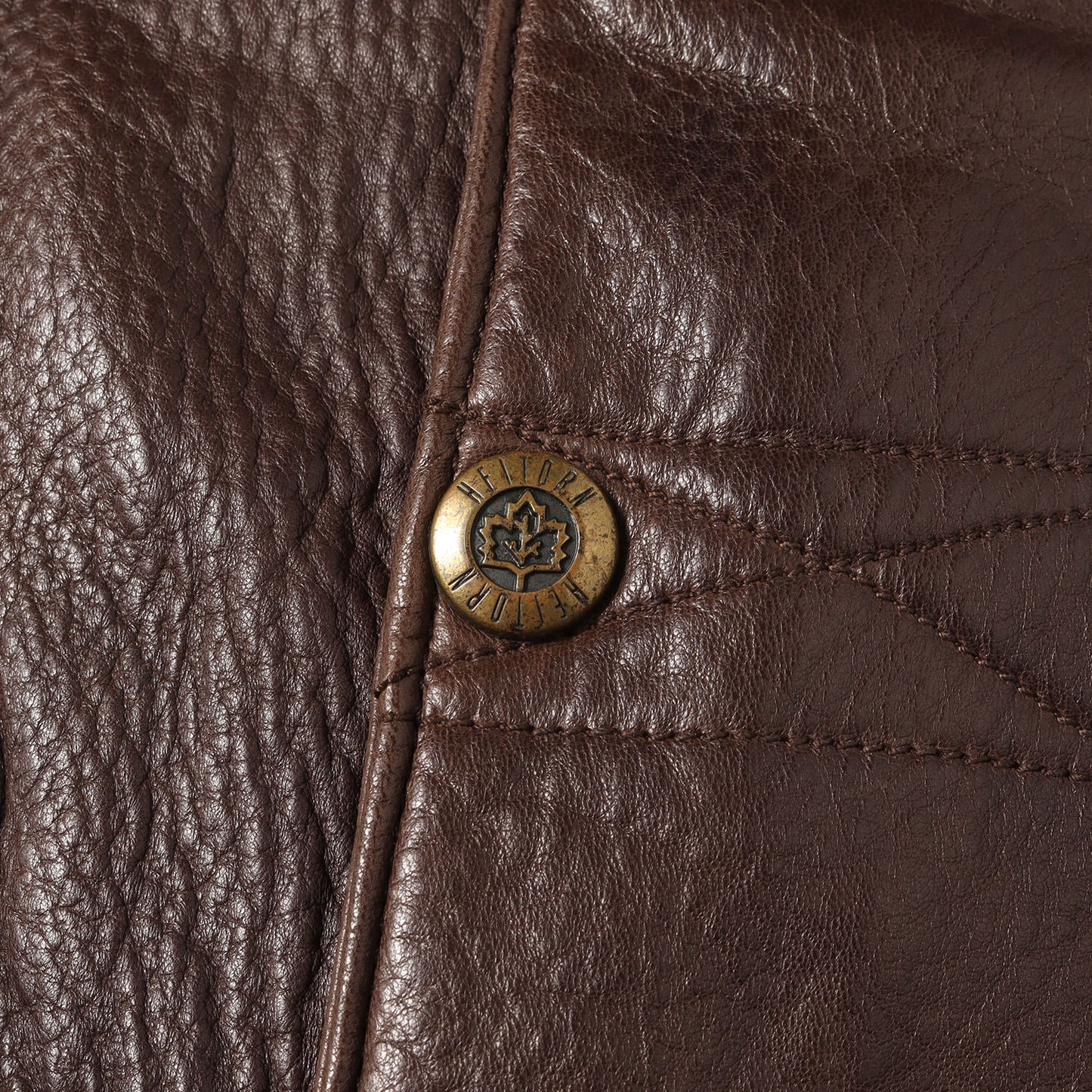 HEITORN シープレザー ジップアップ ブルゾン